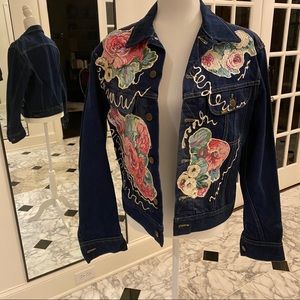 Vintage Puff Paint Jean Jacket